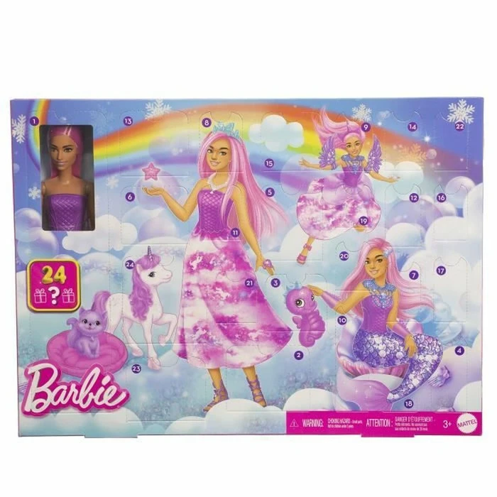 Mattel Barbie: Fantasy Dream World - Ημερολόγιο Αντίστροφης Μέτρησης (Advent Calendar) – Barbie Παραμυθένιο Ημερολόγιο