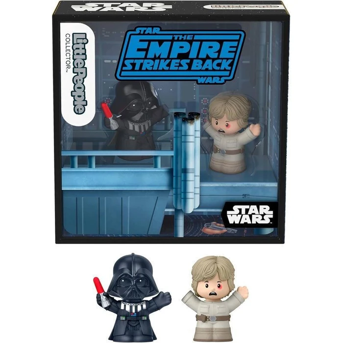 Mattel Fisher Price Little People Collector Φιγούρες Star Wars The Empire Strikes Back Darth Vader και Luke Skywalker