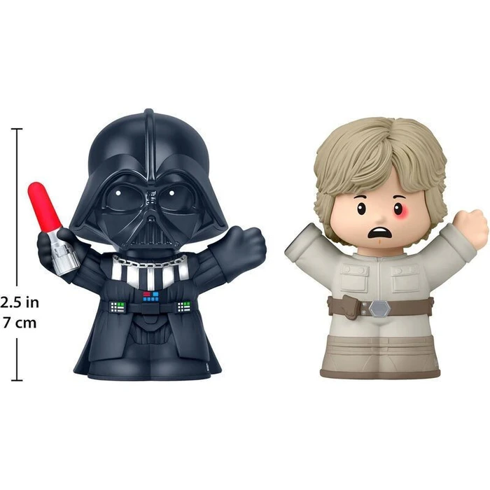 Mattel Fisher Price Little People Collector Φιγούρες Star Wars The Empire Strikes Back Darth Vader και Luke Skywalker