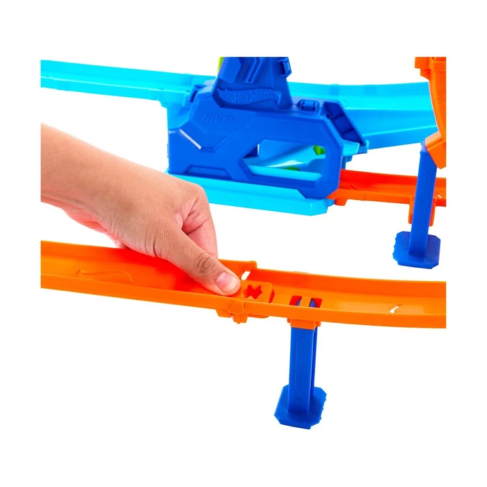 Mattel Hot Wheels Speed Snap Πίστα Stunt Tracks Rapid Launch Cyclone Playset