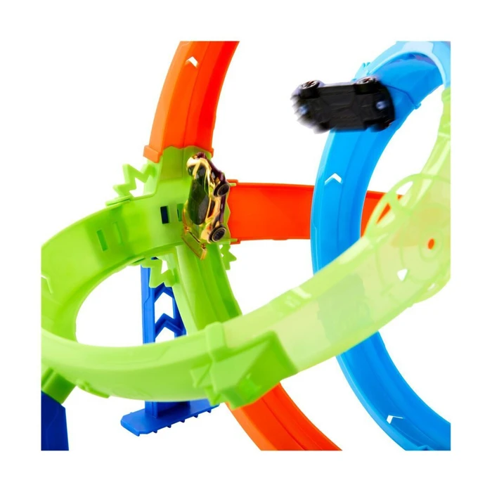Mattel Hot Wheels Speed Snap Πίστα Stunt Tracks Rapid Launch Cyclone Playset
