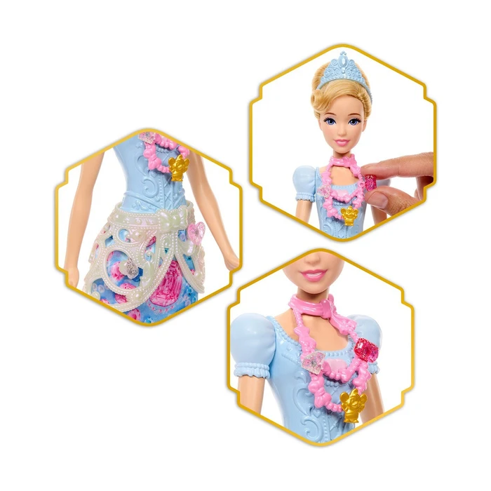 Mattel Disney Princess Fashion Dolls Cinderella με Κουτί Κοσμημάτων Κούκλα