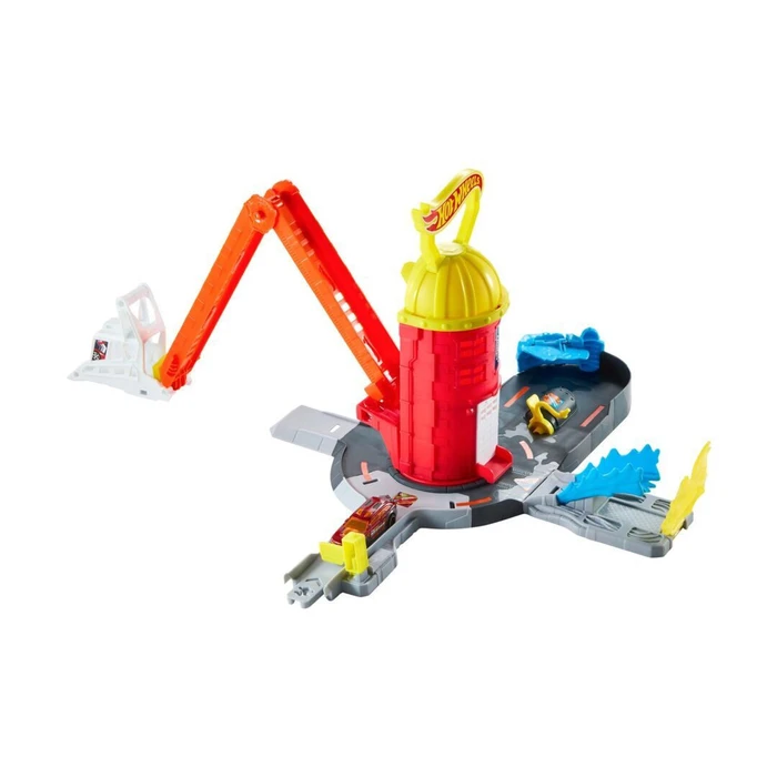 Mattel Hot Wheels Speed Snap City Super Fire Station Rescue Παιχνίδι Σετ Πίστας