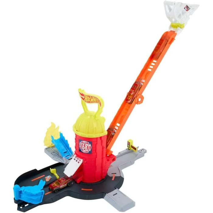 Mattel Hot Wheels Speed Snap City Super Fire Station Rescue Παιχνίδι Σετ Πίστας