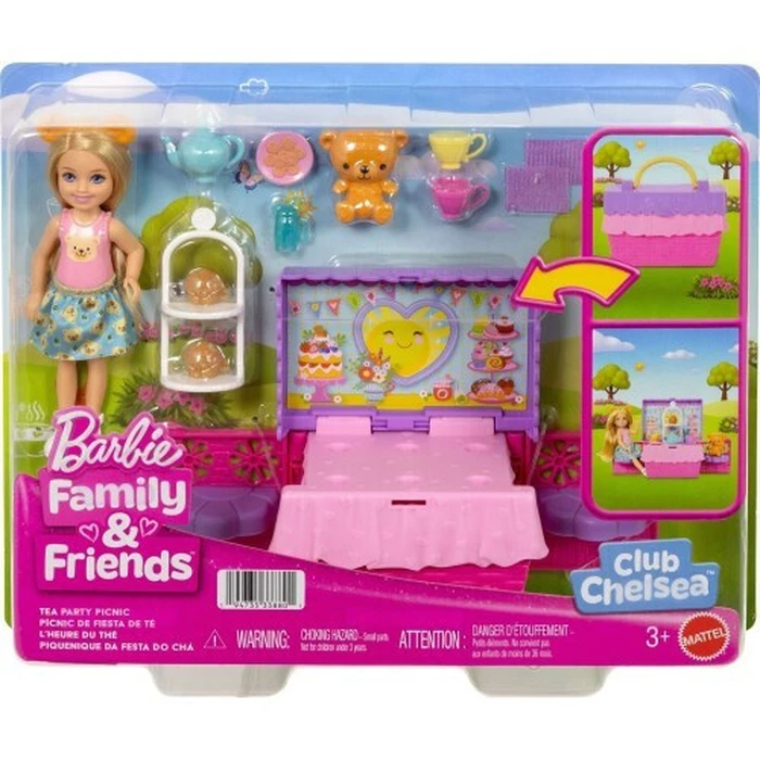 Mattel Barbie Οικογένεια και Φίλοι Club Chelsea Σετ Πικνίκ Τσαγιού