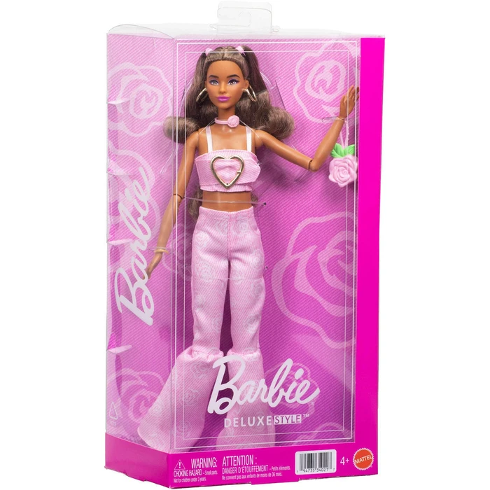 Mattel Barbie Κούκλα Deluxe Style Pink Flared Jeans JJN72