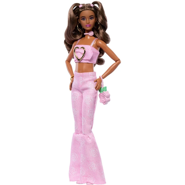 Mattel Barbie Κούκλα Deluxe Style Pink Flared Jeans JJN72
