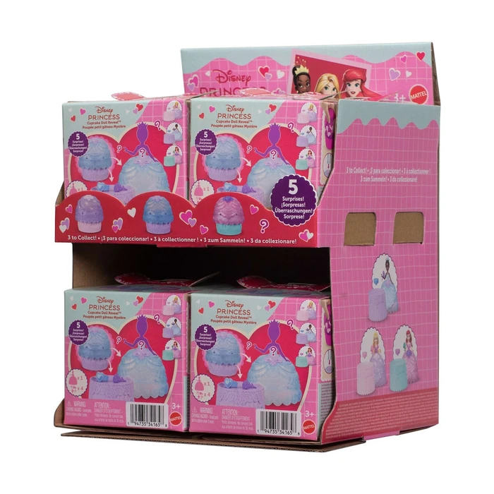 Mattel Disney Princess Κούκλα Cupcake Reveal Τυχαία JJT70