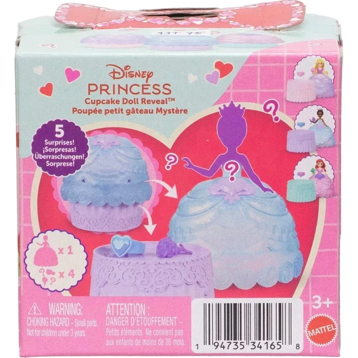 Mattel Disney Princess Κούκλα Cupcake Reveal Τυχαία JJT70
