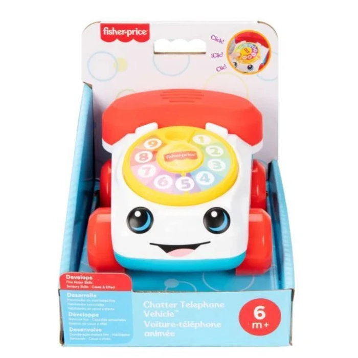 Push and Pull Toy Mattel Fisher Price Chatter Telephone Vehicle