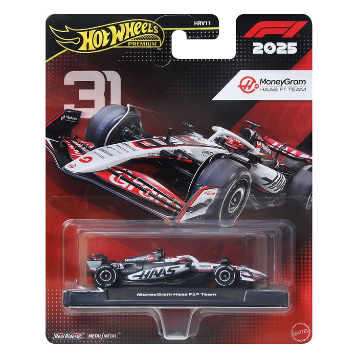 Mattel Hot Wheels Premium Αυτοκίνητο Formula 1 Moneygram Haas F1 Team Vehicle