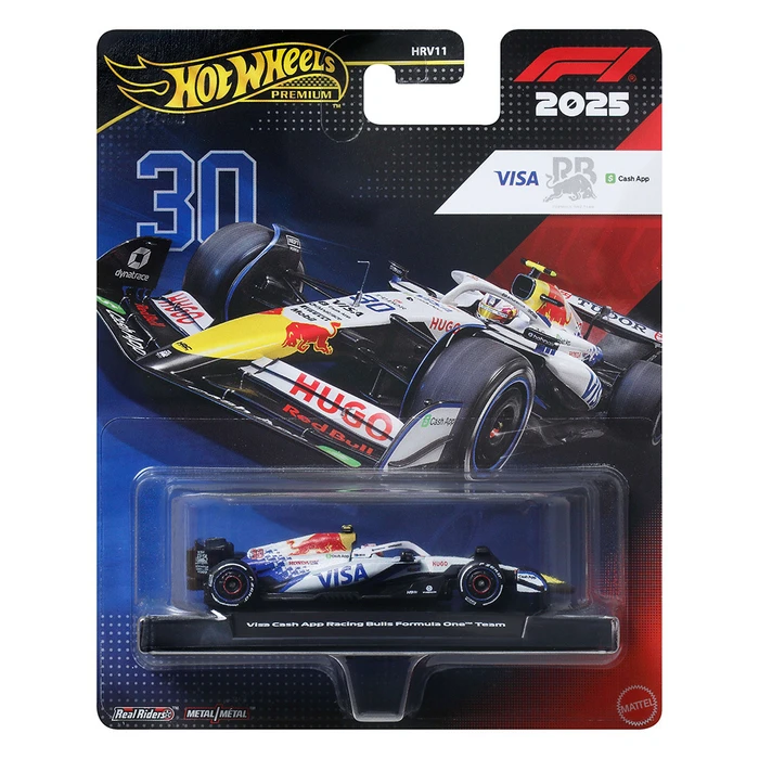 Mattel Hot Wheels Premium Αυτοκίνητο Φόρμουλα 1 Visa Cash App Racing Bulls 2025