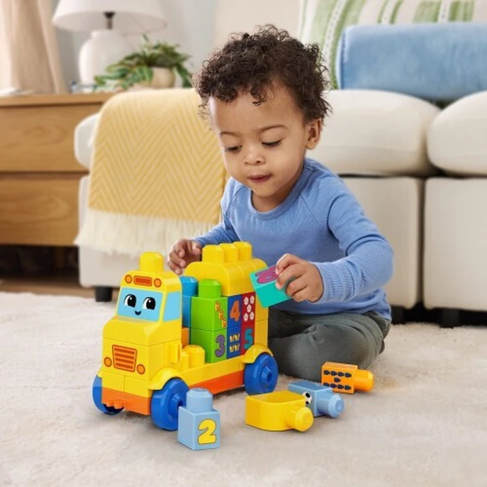Mattel Fisher Price Mega Bloks Building Set Build And Learn Build And Count Bus JKG34