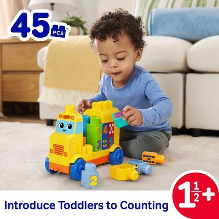 Mattel Fisher Price Mega Bloks Building Set Build And Learn Build And Count Bus JKG34