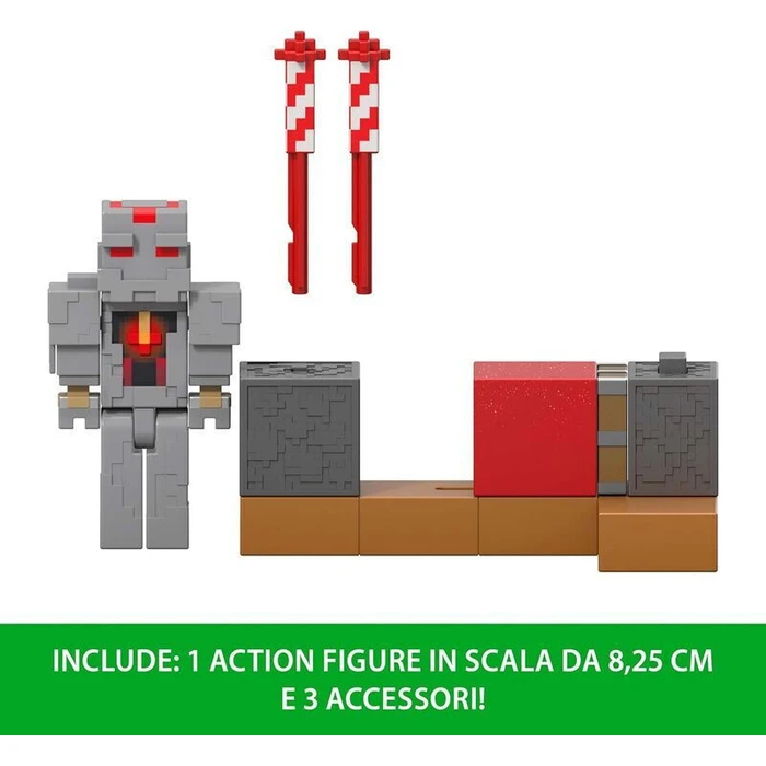 Mattel Minecraft Φιγούρα Προστατευτή με Εκτοξευτή Βεγγαλικών