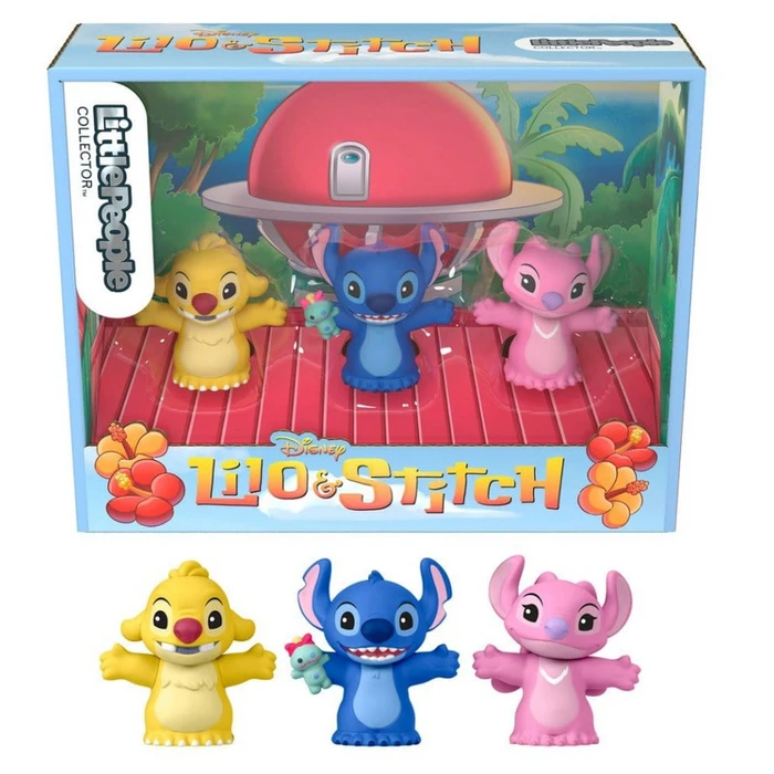 Mattel Lilo & Stitch Mini Figures 3-Pack — 7 cm (Stitch, Angel, Roastbeef)