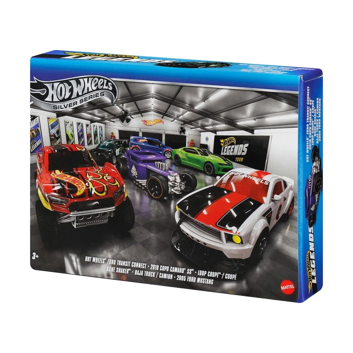 Mattel Hot Wheels Αυτοκίνητα Συλλεκτικά Silver Series Legends Set of 6