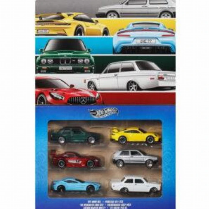 Mattel Hot Wheels Silver Series Euro Style Σετ 6 Τεμαχίων 1:64