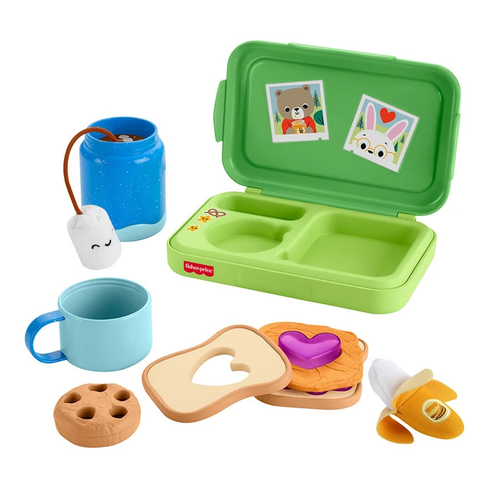 Mattel Fisher Price Friendship Forest Activity Lunchbox with Bottle Playset