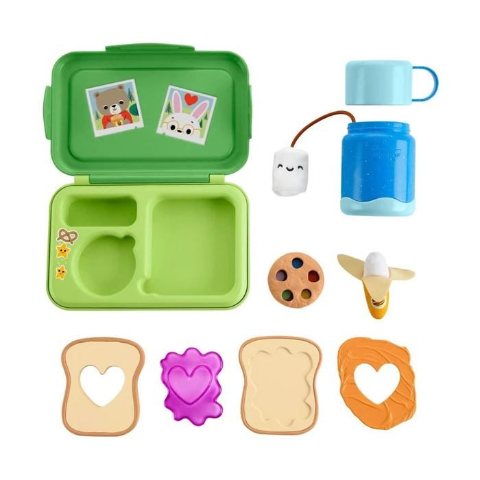 Mattel Fisher Price Friendship Forest Activity Lunchbox with Bottle Playset