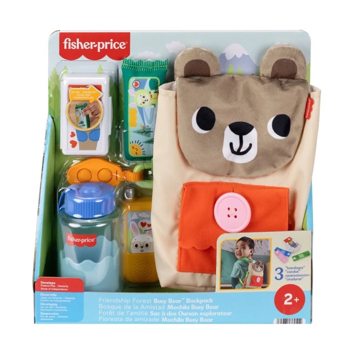 Toys Fisher Price Friendship Forest Busy Bear Backpack Mattel