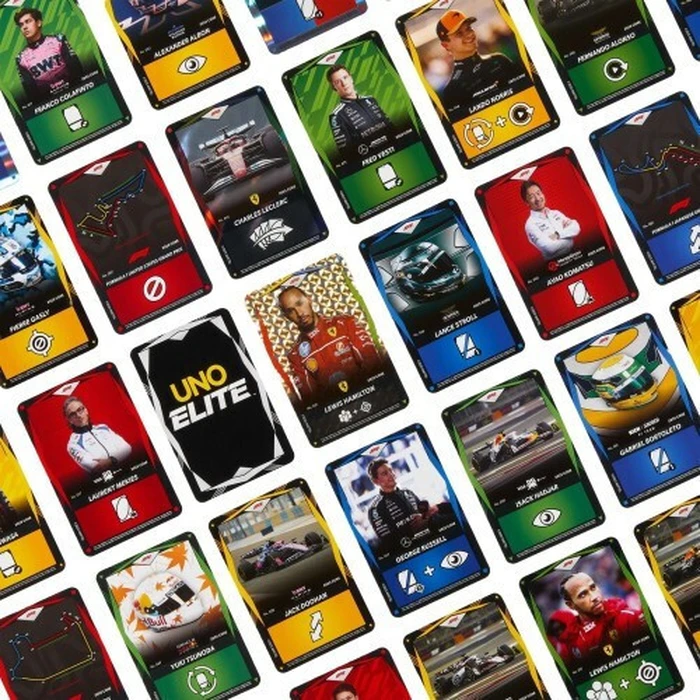 Mattel UNO Επιτραπέζιο Παιχνίδι Uno Elite Formula 1 2025 Core Edition Starter Pack JLV42