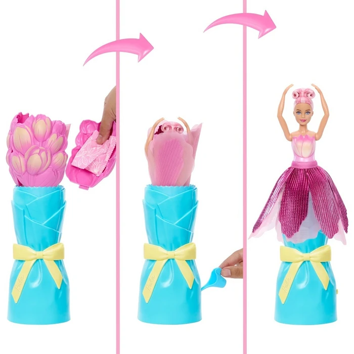 Mattel Barbie Κούκλα Petal Pop Pink Tulip JMF57