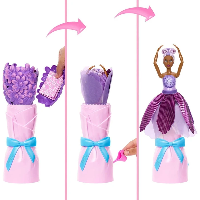Mattel Barbie Κούκλα Petal Pop Purple Daisy JMF58