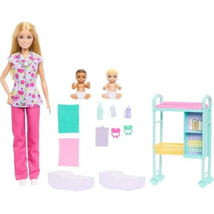 Mattel Barbie Μπάρμπι Κούκλα Baby Doctor JMK12