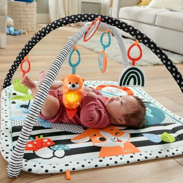 Fisher Price 3 in 1 Music Glow Grow Gym Infant Activity Play Mat Mattel