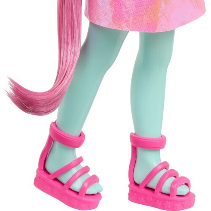 Mattel Barbie Κούκλα Chelsea Unicorn Pink Hair Dark Skin Doll