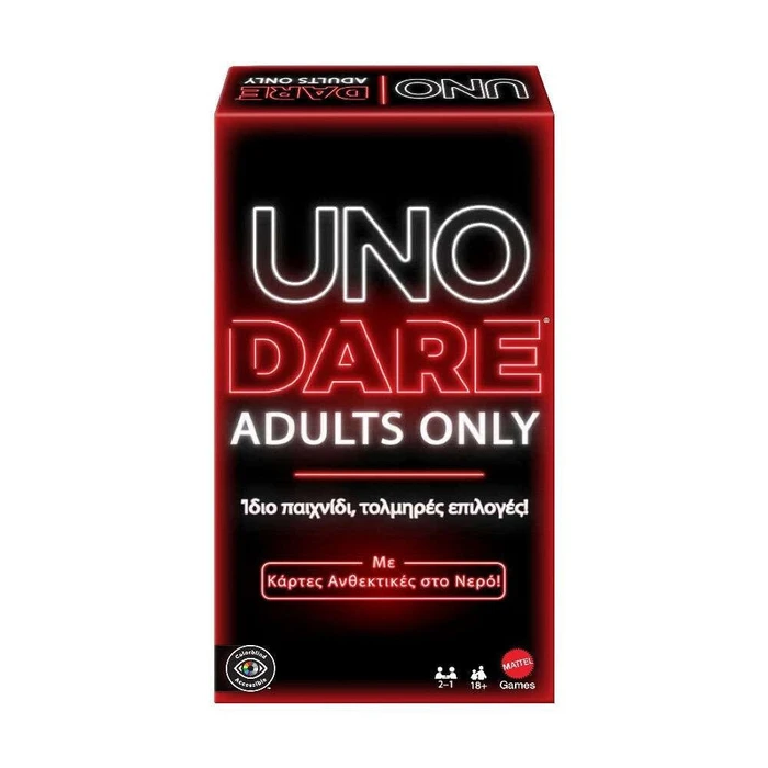 Mattel Uno Dare Adults Only Greek Language