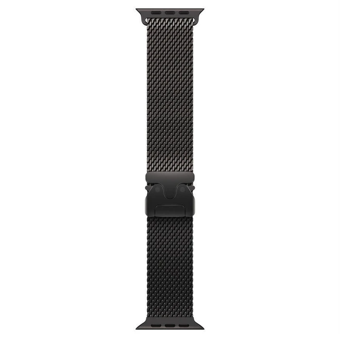 Milanese μπρασελέ από τιτάνιο, Μαύρο, 49mm (Medium) για Apple Watch