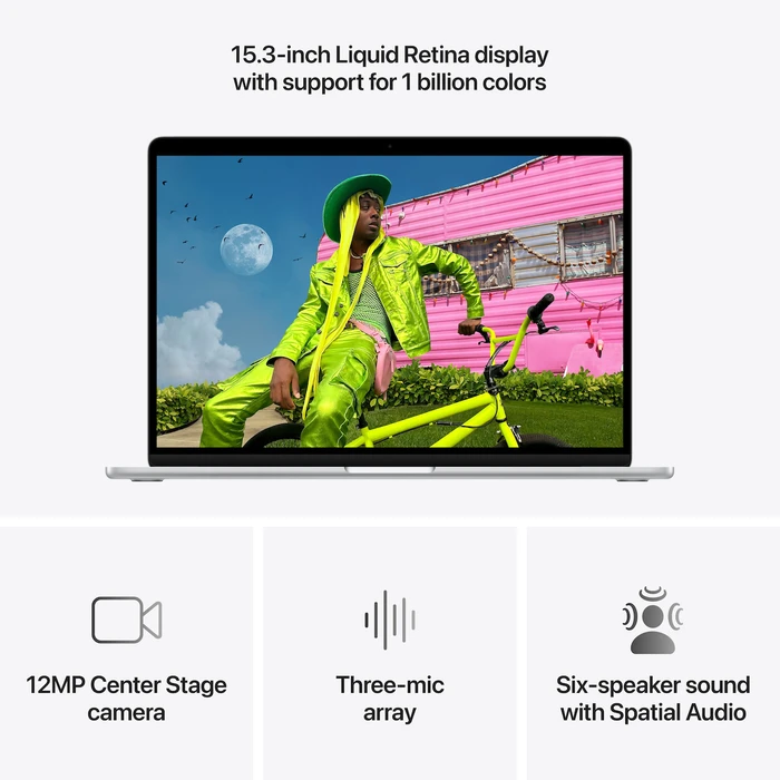 Apple MacBook Air 15,3" IPS Retina (M5 10‑Core / 10‑Core GPU, 16GB, 1TB SSD) Silver - International English Keyboard