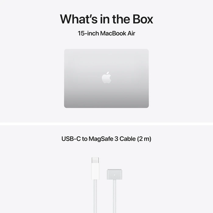 Apple MacBook Air 15,3" IPS Retina (M5 10‑Core / 10‑Core GPU, 16GB, 1TB SSD) Silver - International English Keyboard