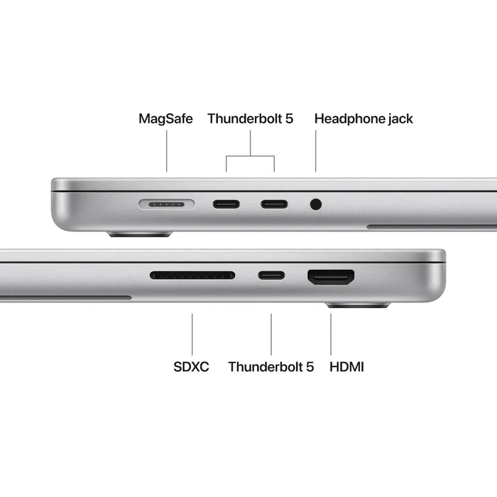 Apple MacBook Pro 16,2" M5 Pro (18‑core) / 48GB / 1TB SSD / 20‑core GPU Silver - International English Keyboard