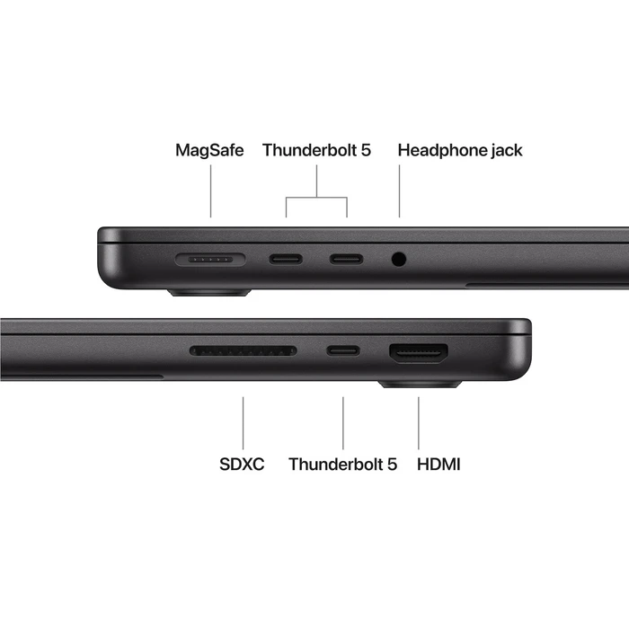 Apple MacBook Pro 14,2" IPS Retina Display 120Hz (M5 Pro 18‑Coreς / 24GB / 2TB SSD / 20‑Core GPU) Space Black (International English Keyboard)