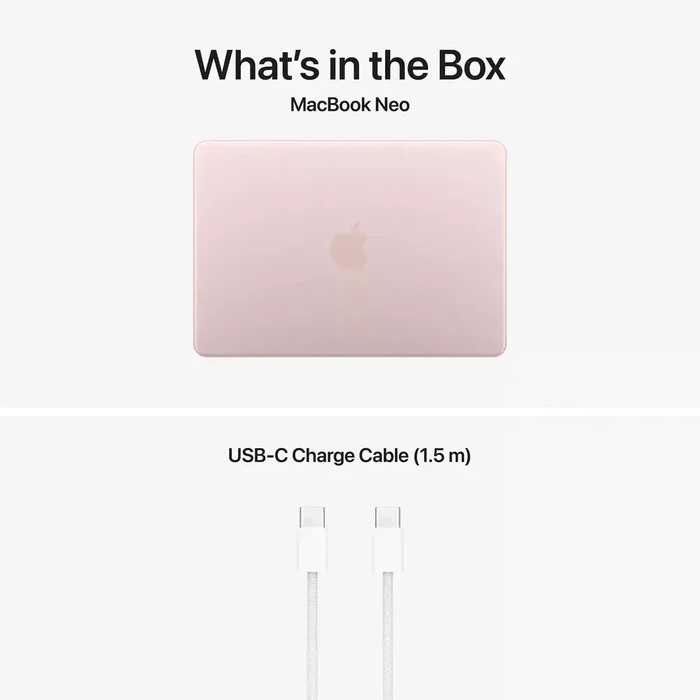 Apple MacBook Neo 13" IPS Retina Display (A18 Pro 6‑Core/8GB/256GB SSD/5‑Core GPU) Blush (International English Keyboard)