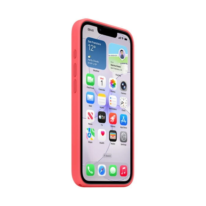 Θήκη σιλικόνης Apple με MagSafe Bright Guava για iPhone 17 Pro Max (MHWH4ZM/A)