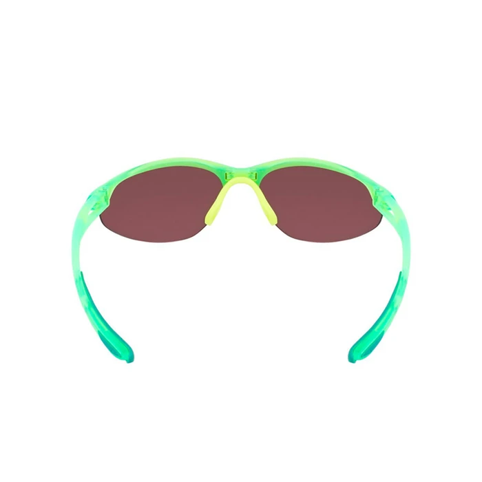 NIKE Aerial E Unisex Sunglasses – Green Acetate/Injected Frame with Silver Mirror Lens DZ7353-702