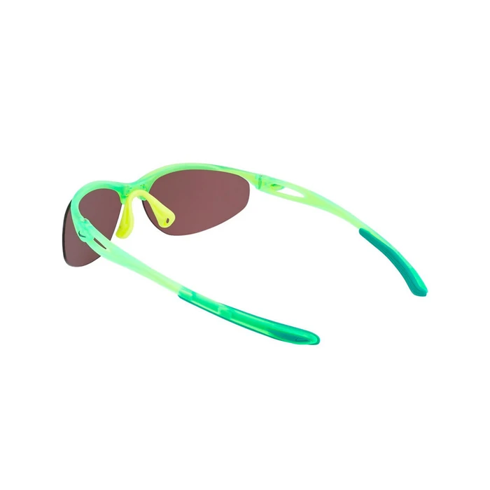 NIKE Aerial E Unisex Sunglasses – Green Acetate/Injected Frame with Silver Mirror Lens DZ7353-702