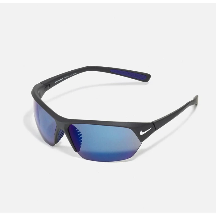 Nike Skylon Ace Men's Sunglasses - Grey Acetate Frame with Blue Mirror Lens FQ4683-014