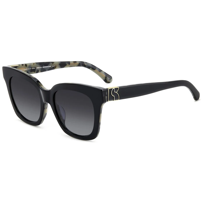 Kate Spade Women Sunglasses CONSTANCE GS80 (53/19/145) Black Frame / Grey Category 3 Degraded Lenses