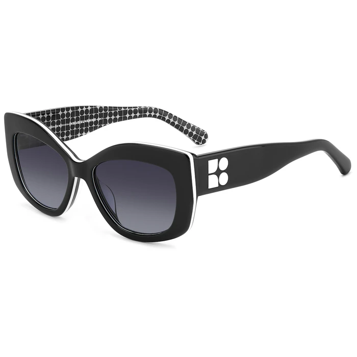KATE SPADE Women Sunglasses FRIDA-G-S-807 (54/17/140) Black Frame, Grey Lenses, Acetate