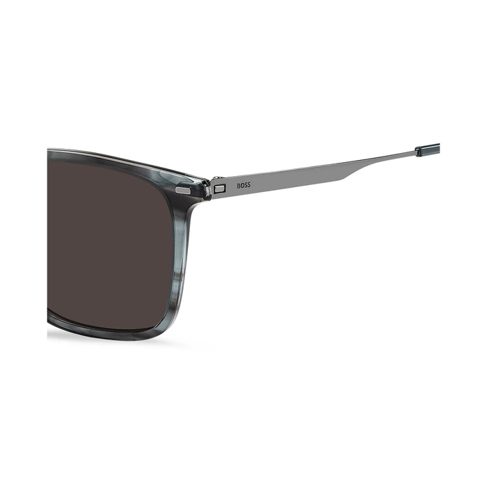 HUGO BOSS BLACK Men's Sunglasses BOSS1694/S VQ7IR (54/19/150) Acetate Frame Grey Lenses Category 3