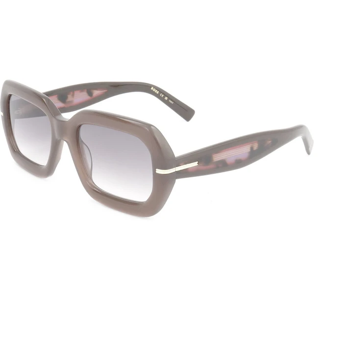 BOSS Women's Sunglasses BOSS1732GS09Q (54/20/145) — Brown Acetate Frame, Grey Lenses, Category 2