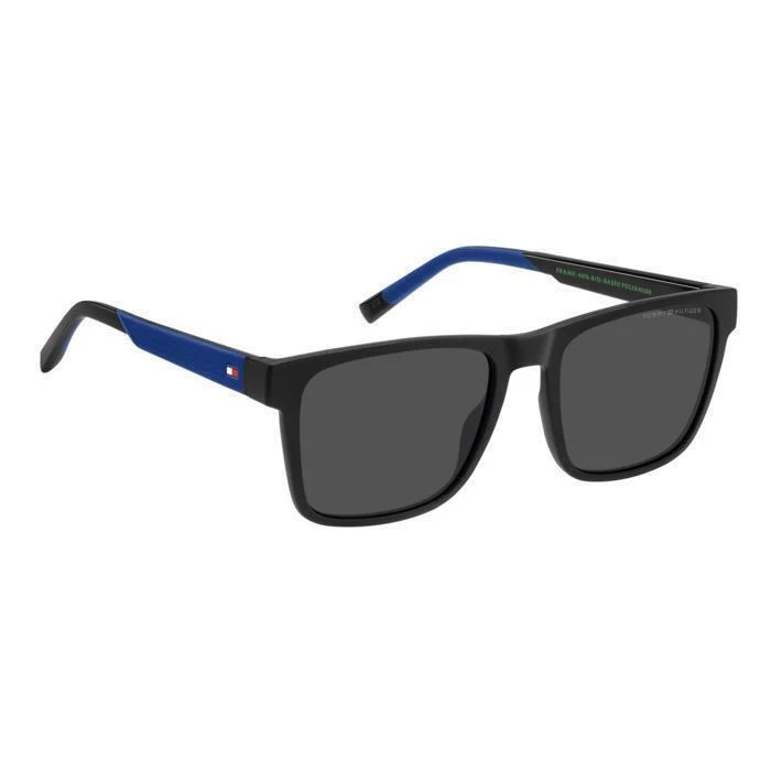 Tommy Hilfiger Men's Sunglasses TH-2144-S D51/IR (55/19/145) Black Frame Grey Lens