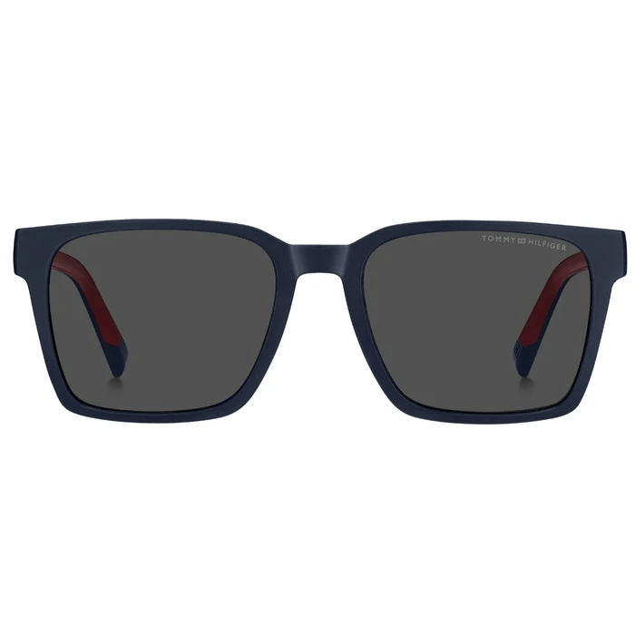 Tommy Hilfiger Men's Sunglasses TH-2143-S-8RU Navy Blue Acetate Frame Grey Lenses 55/19/145 mm