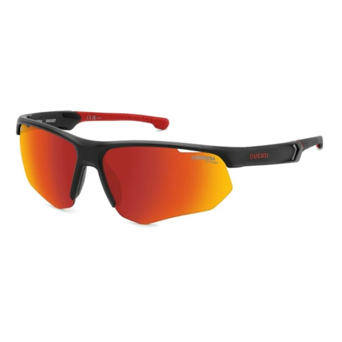 CARRERA DUCATI Men's Sunglasses CARDUC 044/S 003 (69/10/130) - Black frame, Red multi-layer lenses, Category 3