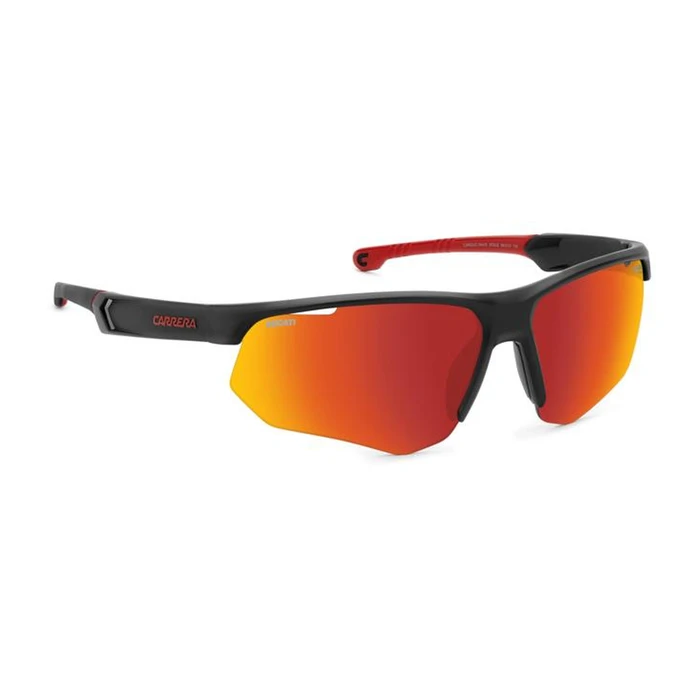 CARRERA DUCATI Men's Sunglasses CARDUC 044/S 003 (69/10/130) - Black frame, Red multi-layer lenses, Category 3